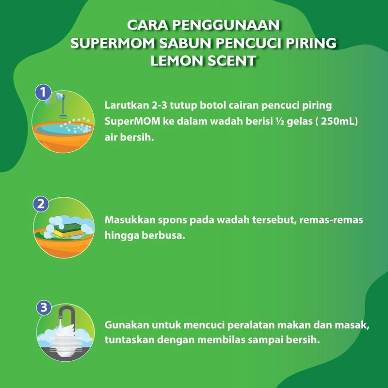 Product image SuperMOM - Sabun Pencuci Piring Active Concentrated 5L