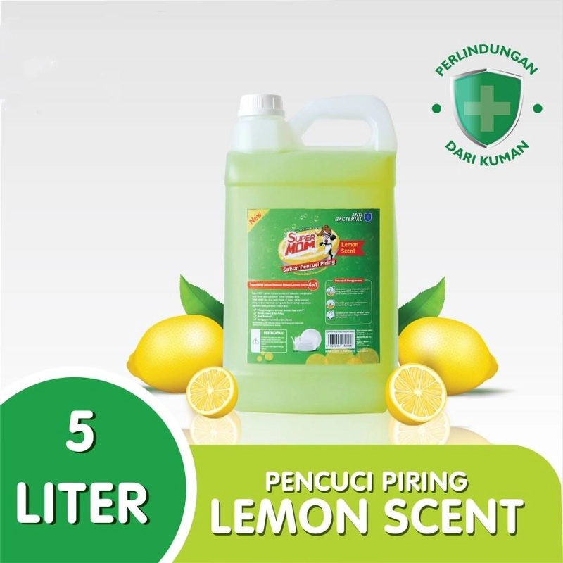 Product image SuperMOM - Sabun Pencuci Piring Active Concentrated 5L