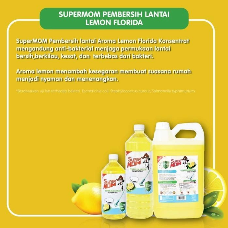 Product image SuperMOM - Pembersih Lantai Anti Bakteri Lemon Fresh Florida 5 Liter