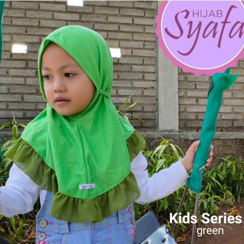 Product image Syafa Hijab - Hijab Anak Kids Series All size GREEN