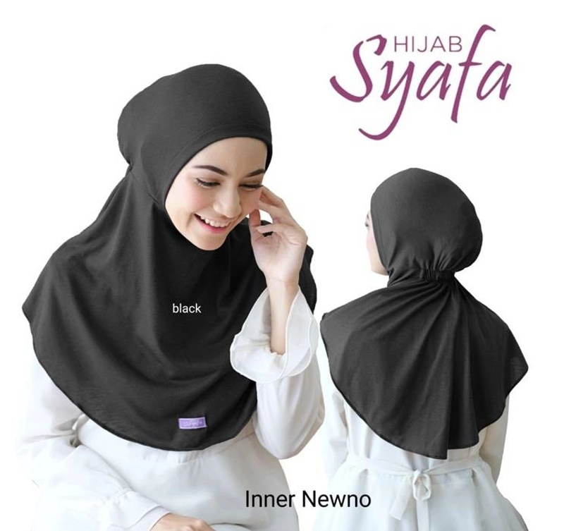 Syafa Hijab - Inner Newno All Size Black