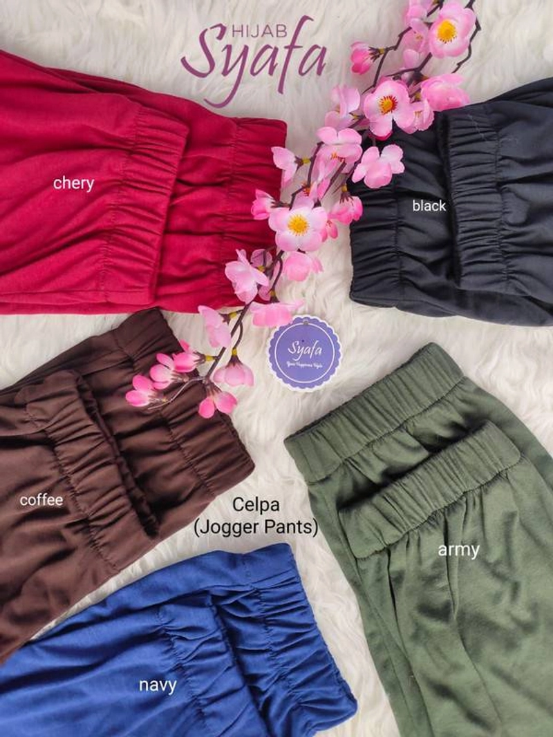 Product image Syafa Hijab - Celpa ( Jogger Pants ) S Army