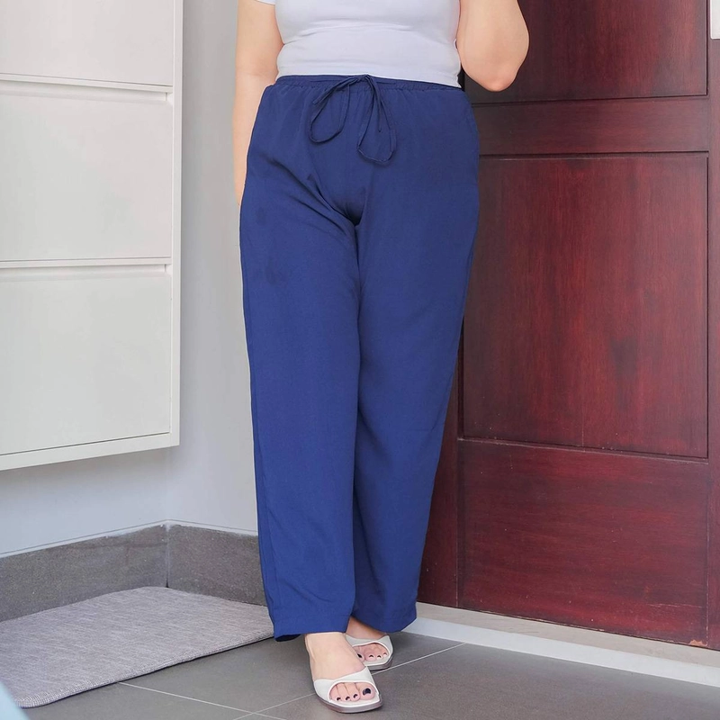 Product image Syahrinda - Celana Kulot Tali  (Navy , All Size, Pcs)