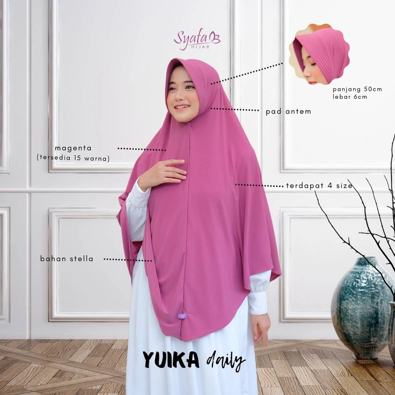 Product image Syafa Hijab - YUIKA DAILY L PURPLE