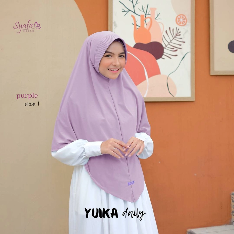 Product image Syafa Hijab - YUIKA DAILY L PURPLE