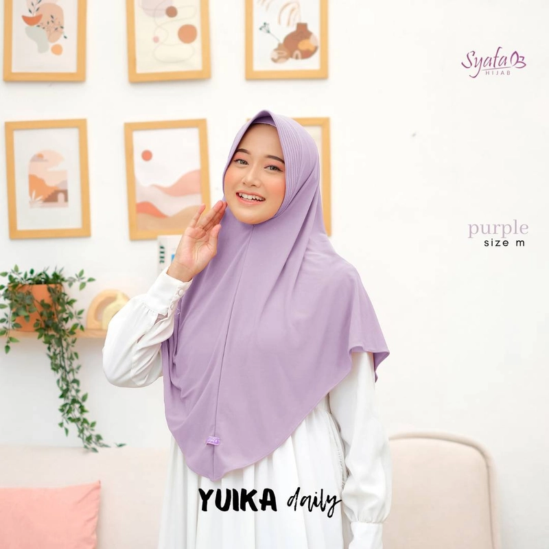 Product image Syafa Hijab - YUIKA DAILY L PURPLE