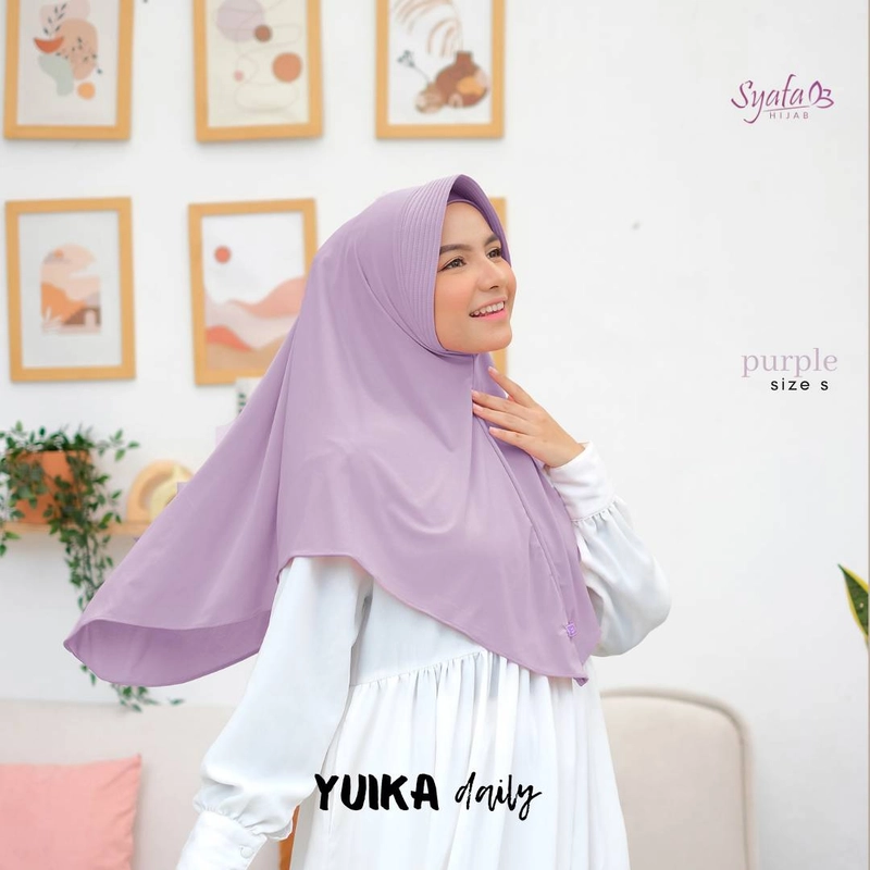 Product image Syafa Hijab - YUIKA DAILY L PURPLE