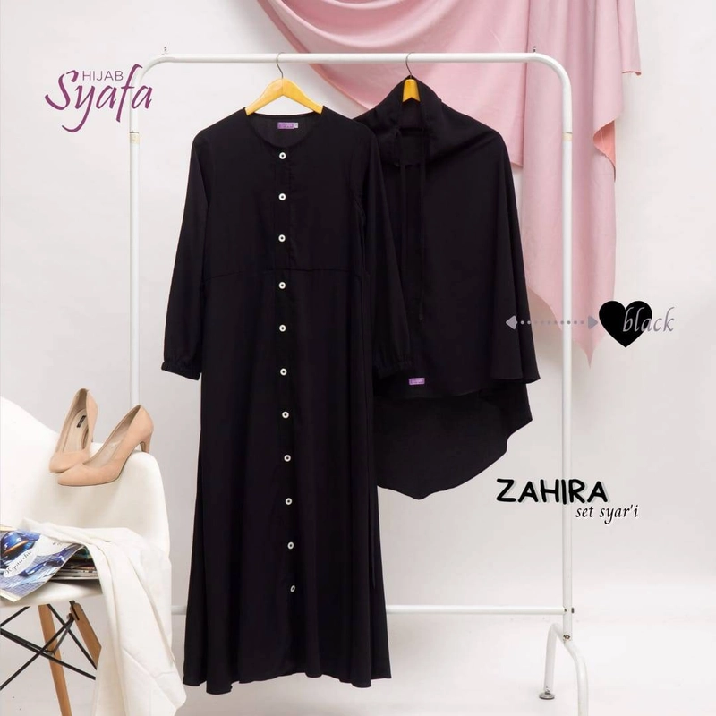 Product image Syafa Hijab - ZAHIRA SET S BLACK