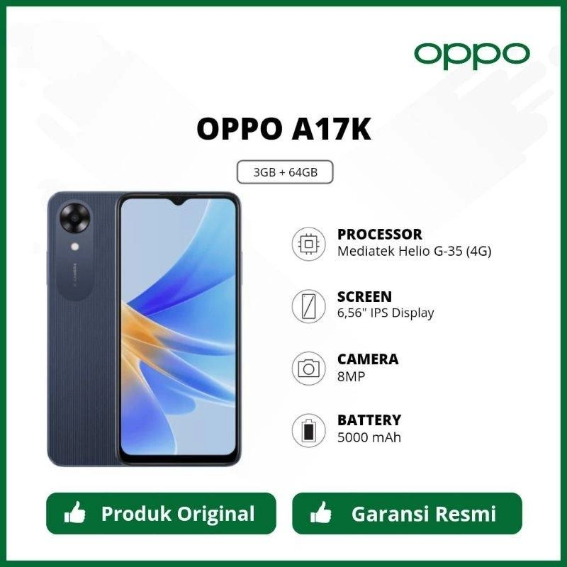 Product image Tele Ring - OPPO CPH2471 A17K 3/64GB BIRU LAUT HQ