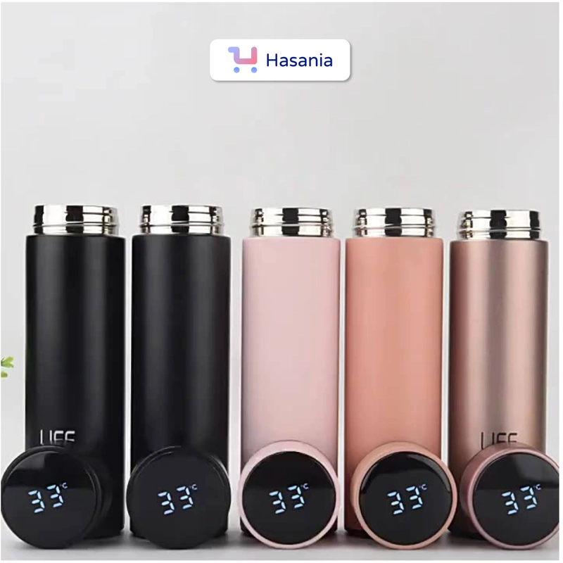 Product image Hasania Home - Termos Stainless Steel Dengan LED 500 mL Pink
