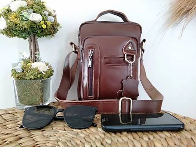 Product image Toko Sinar Garut Tas Slempang Pull Up 23x17x9cm Coklat