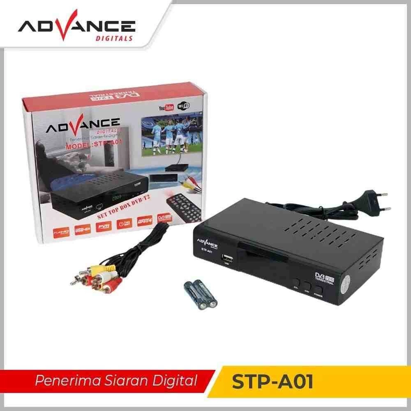 Product image Turbo - Advance STB Set Top Box TV Digital Receiver Penerima Siaran Full HD 7000 hitam
