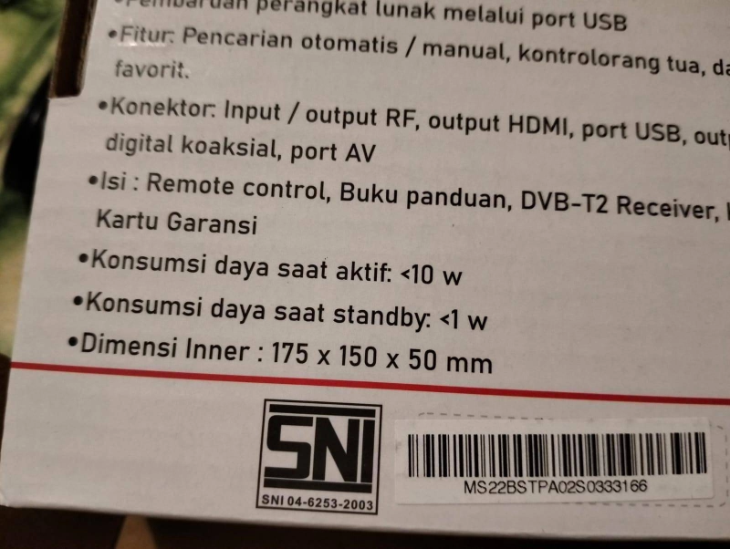 Product image Turbo - Advance STB Set Top Box TV Digital Receiver Penerima Siaran Full HD 7000 hitam