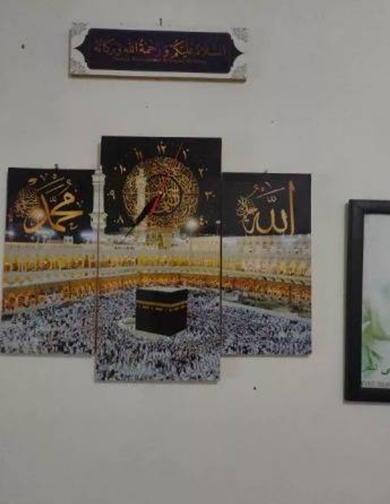 Product image Ugiarts - Jam Dinding Kabah Mekah Kabah 50x40 HITAM-KJ27