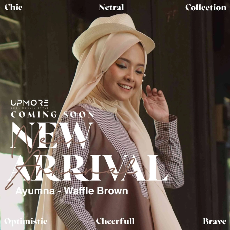 Product image Upmore - Gamis UM 020 Ayumna XL Wafle Brown - Brown Aztec