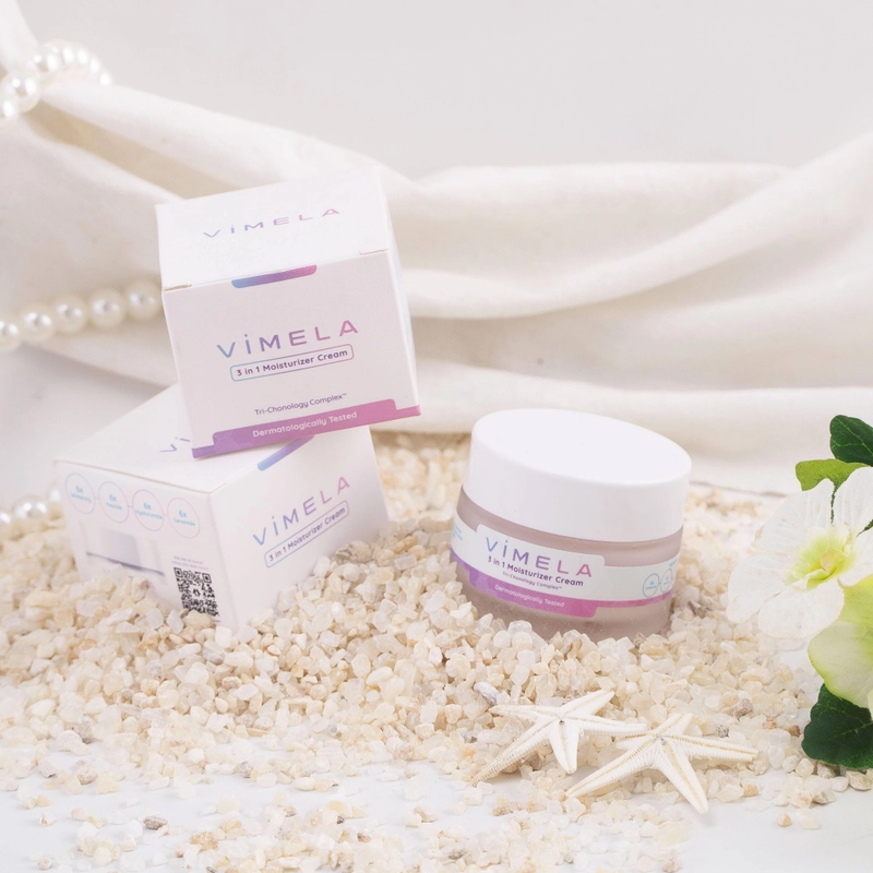Product image Vimela glow 3 in 1 Moisturizer Cream 30 gr Putih