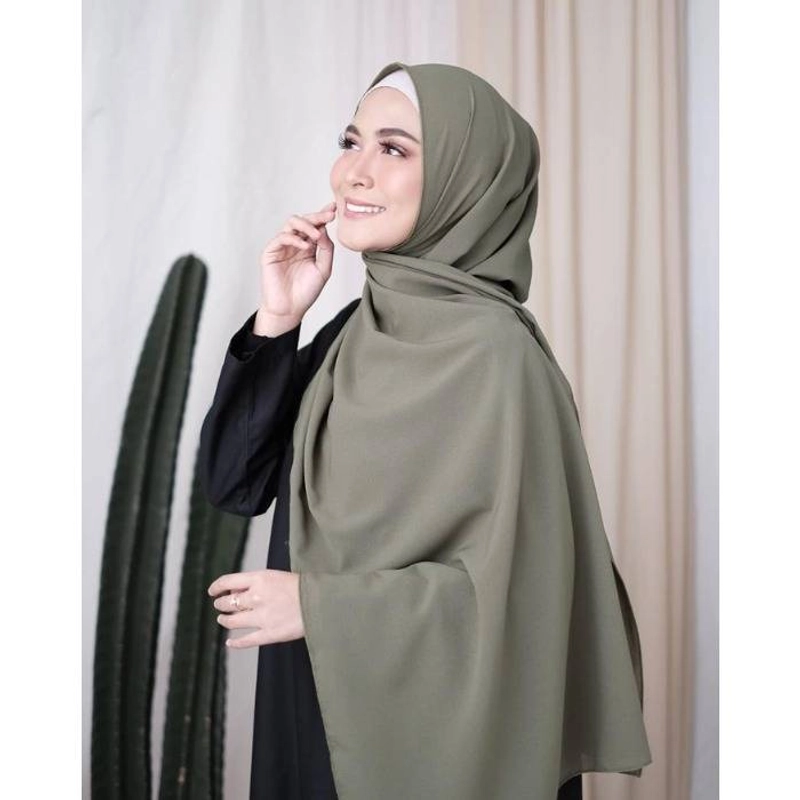 Product image Wardana Pashmina Sabyan 75 x 150 cm ARMY