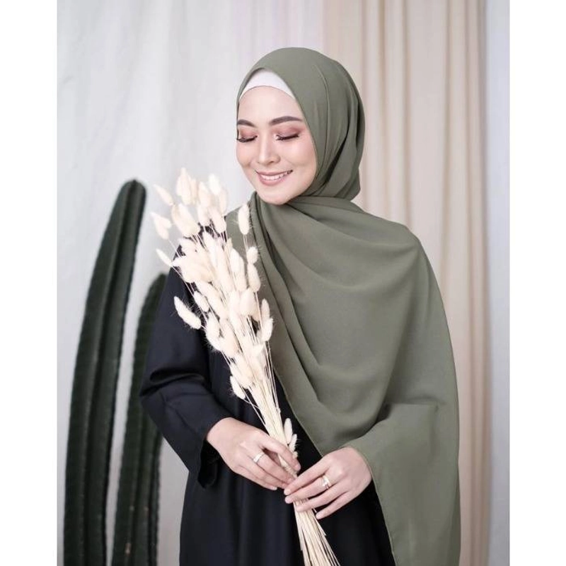 Product image Wardana Pashmina Sabyan 75 x 150 cm ARMY