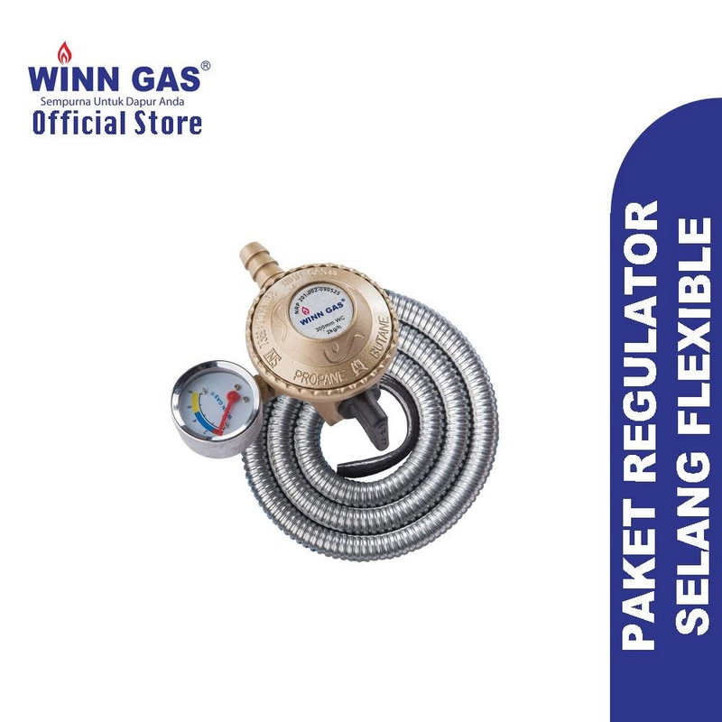 Product image Winn Gas - Selang Regulator  Flexible W68M 1.8 m Silver