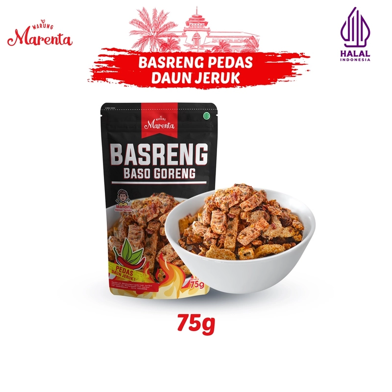 Product image KSM Group - Warung Marenta Makanan Basreng Kemasan 75 Pedas Daun Jeruk