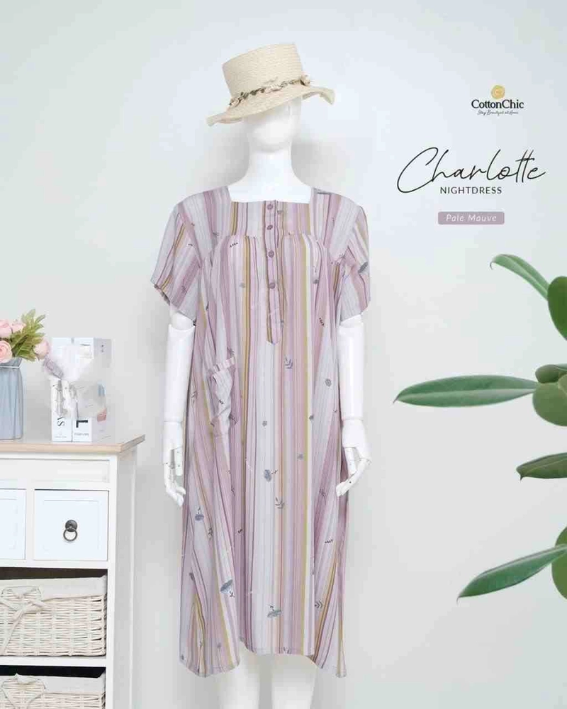 Product image Yasmeera Official - Daster Charlotte M PALE MAUVE