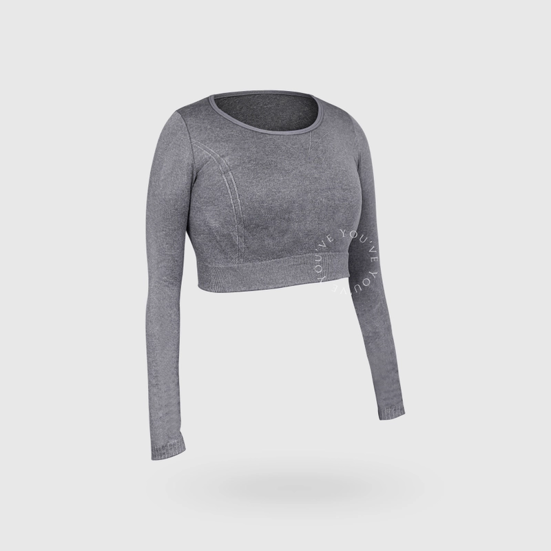 Product image Youhave - Atasan Olahrga Pakaian Olahraga Croptop Lengan Panjang Sport Bra Sportwear Wanita Y00004A M/L BLA
