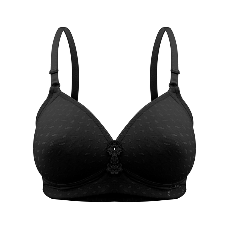 Product image Youhave - Youve YouHave BH Be Ha Pakaian Dalam Wanita Bra Wanita Cup Jumbo BH Tanpa Kawat Bra 100056 36 BLA