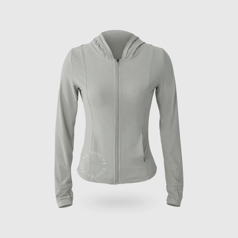 Product image Youhave - Jaket Olahraga Anti UV Protection UPF50+ Outdoor Resleting Lengan Panjang Jaket Wanita Gym Y00007 M GREY
