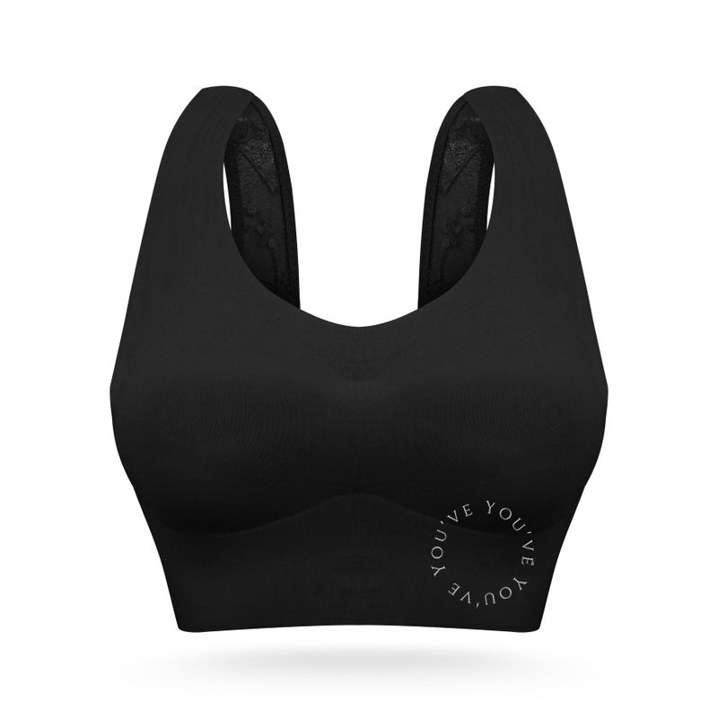 Product image Youhave - BH Seamless Sport Bra BH Sport Wanita Bra Wanita Tanpa Kait Jahitan Busa Tipis 100198 M BLACK