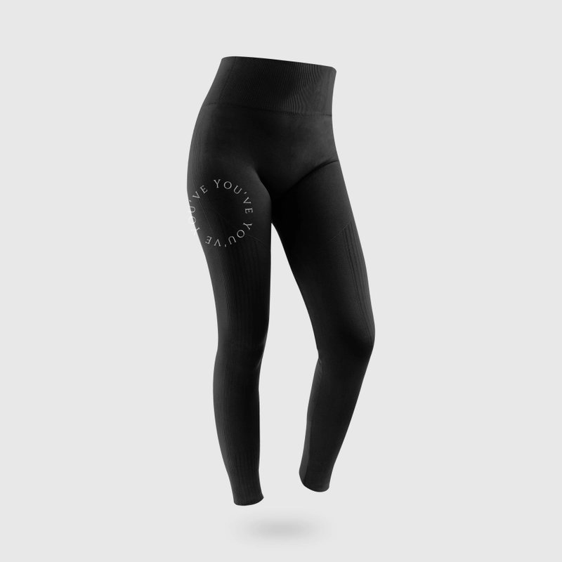 Product image Youhave - Yoga Legging Celana Olahraga Wanita High Waist Gym Running Sport Zumba Polos Pants Y00005 M/L Black