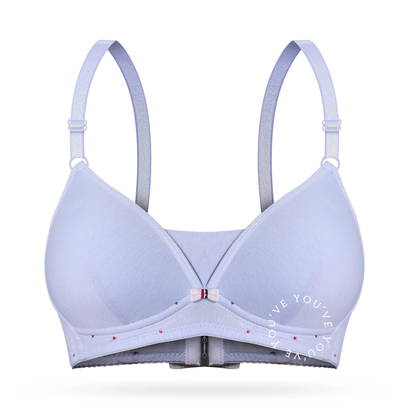 Product image Youhave - BH Wanita Bra Wanita Remaja Busa Sedang Beha Be Ha Tanpa Kawat Perempuan Remaja 100205 38 Blue