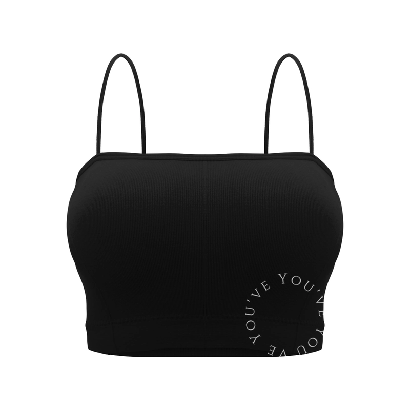 Product image Youhave - Youve YouHave Tanktop Busa Tali Tank Top Crop Top Croptop Wanita Tali Spaghetti Sport Bra 100076 ALLSIZE BLACK