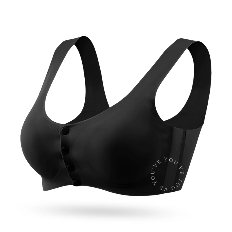 Product image Youhave - BH Seamless Sport Bra Premium BH Sport Wanita Bra Wanita Kancing Depan 100154 L BLACK