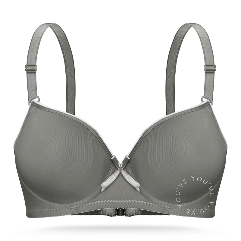 Product image Youhave - YouHave Youve BH Wanita Bra Women Woman Bra Kawat Bra Busa Sedang Motif Garis Beha Be Ha Kait 2 Bra 100191 38 Green