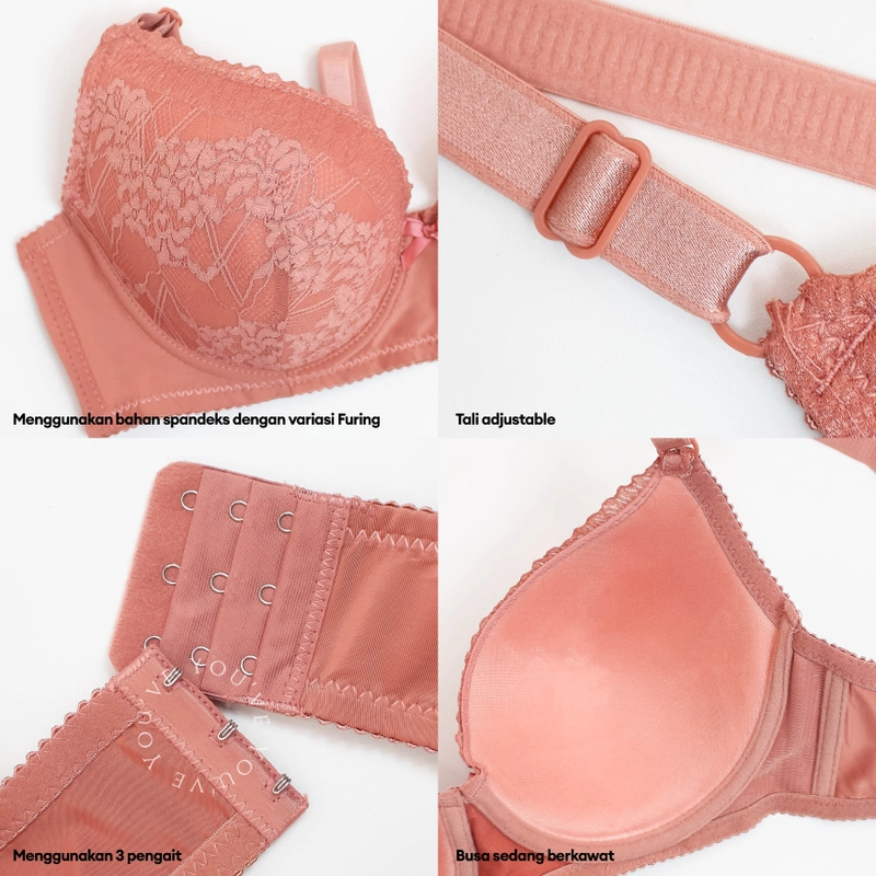 Product image Youhave - Youve YouHave BH Wanita Jumbo Bra Wanita Cup C Jumbo BH Kawat Bra Beha 100169 38 BLA