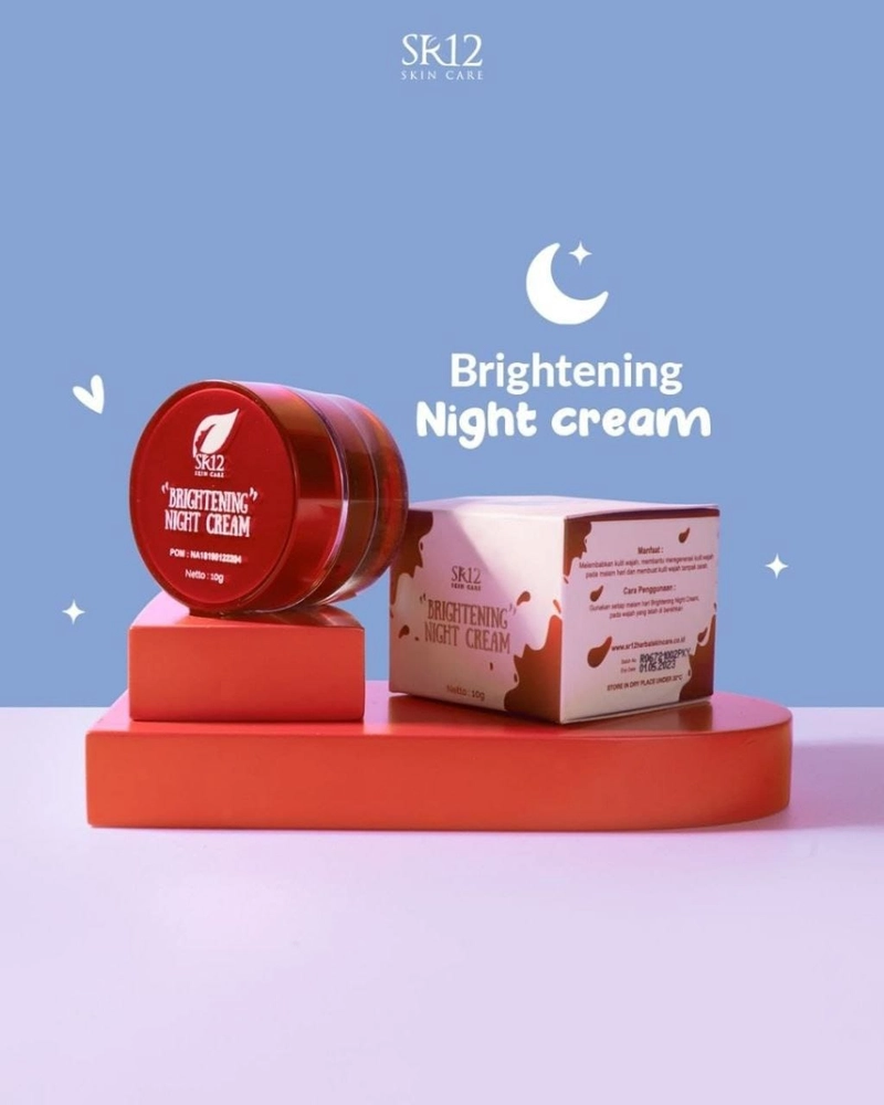 Product image SR12 Skincare - Brightening Cream SR12 Mencerahkan Wajah Menyamarkan Bekas Jerawat Flek Hitam Melembabkan Wajah BRIGHTENING CREAM DAY