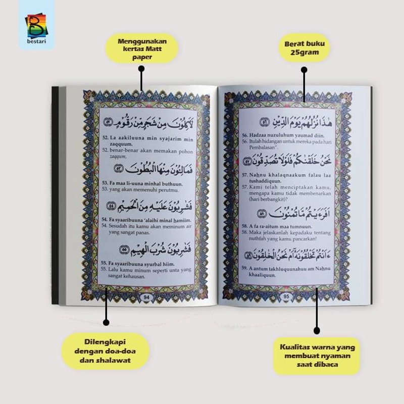 Product image Zikrul Bestari - Yasin Mate Cover Buku Islami 1 Pcs