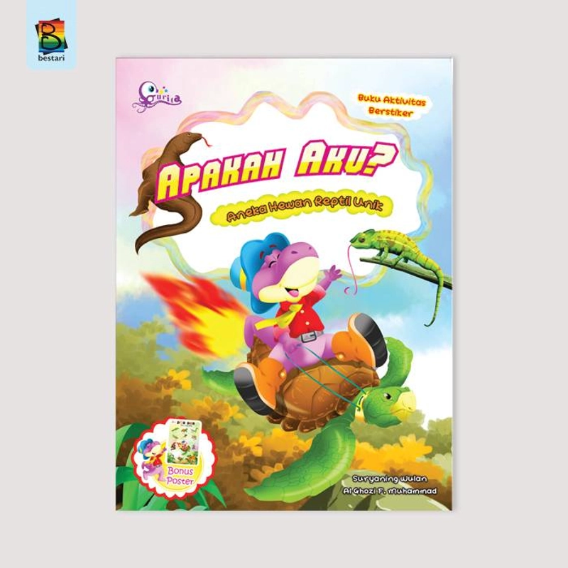 Product image Zikrul Bestari - Buku Aktivitas Anak Berstiker Seri Hewan Reptil Buku Anak Cerdas 1 Pcs