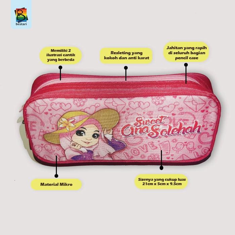 Product image Zikrul Bestari - Tempat Pensil Anak Perempuan Micro Purple 1 Pcs