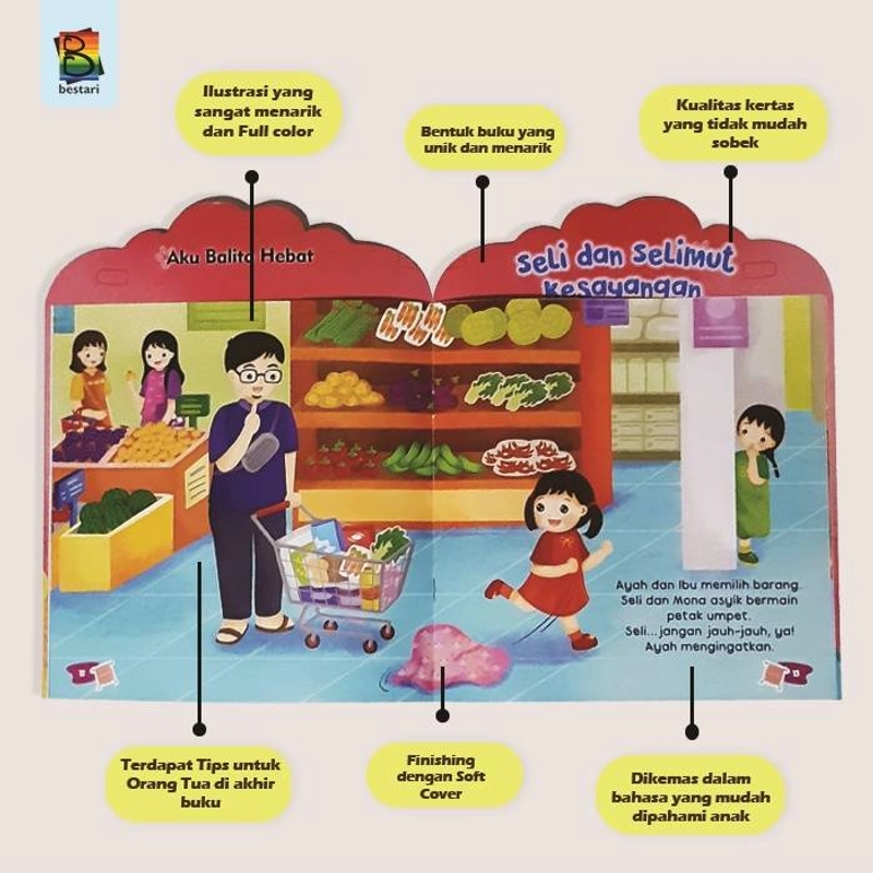 Product image Zikrul Bestari - Buku Cerita Anak Bergambar Seri Aku Balita Hebat Per Buku Mix 2 Pcs Judul Buku