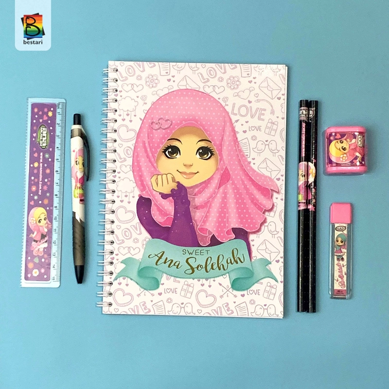 Product image Zikrul Bestari - Paket Alat tulis Sekolah Anak Sweet Ana ATK 3 paket