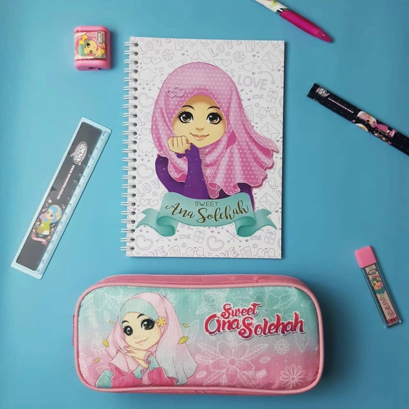 Product image Zikrul Bestari - Paket Alat tulis Sekolah Anak Sweet Ana ATK + Tempat Pensil 1 paket