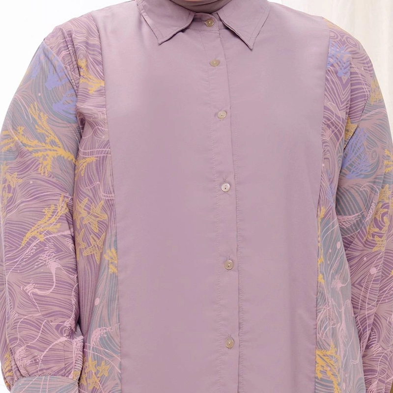 Product image ZM Zaskia Mecca - Mine Brown Plus Size Tunik - Jelita Indonesia - Edisi Derawan 3L