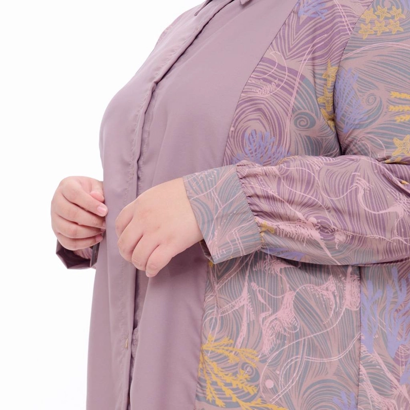 Product image ZM Zaskia Mecca - Mine Brown Plus Size Tunik - Jelita Indonesia - Edisi Derawan 3L
