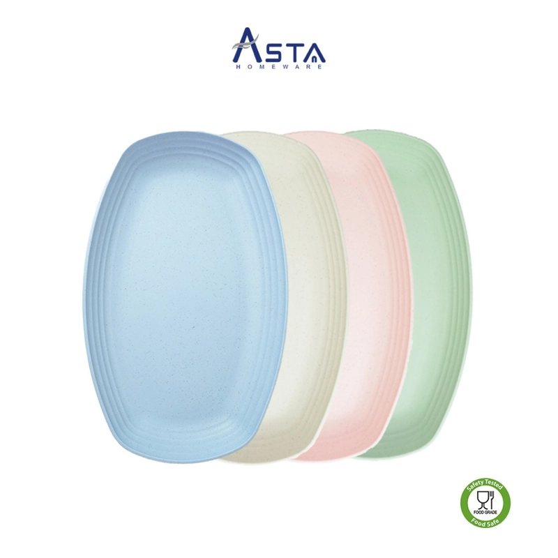 Product image Asta Homeware Official - Asta Piring Saji Oval Makanan Buah Kue Bahan Jerami Gandum All Size All Color