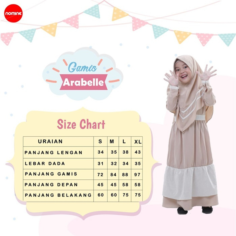 Nomine Gamis Set Arabelle S Tile Blue