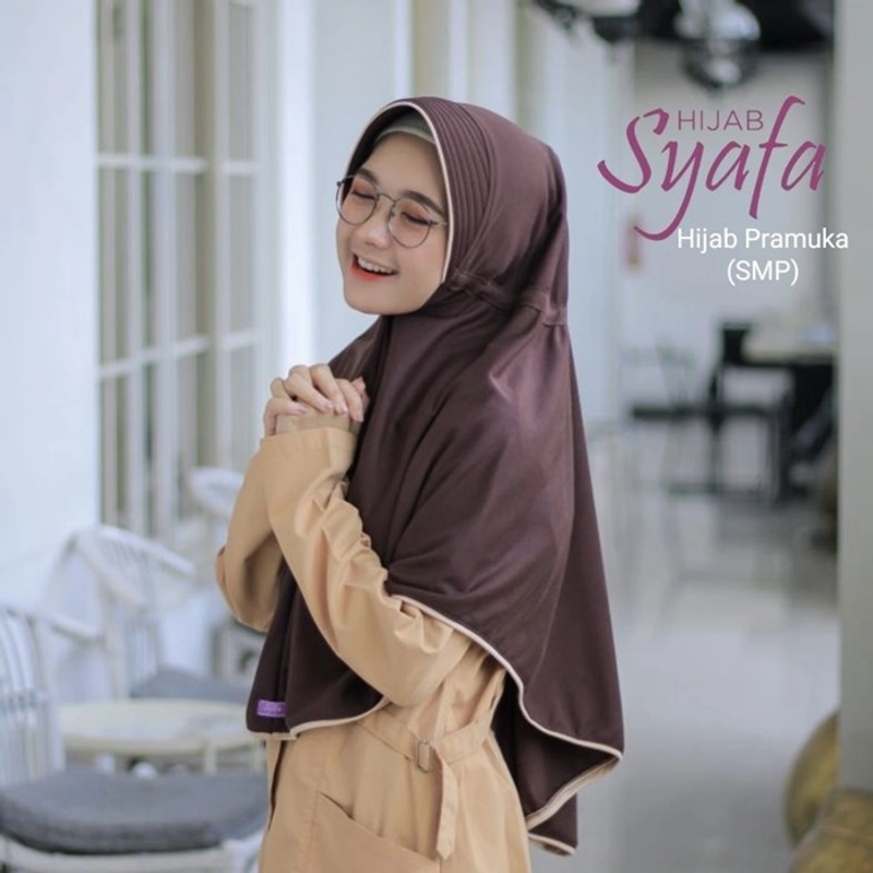 Product image Syafa Hijab - Hijab Sekolah Ceria  SMP All Size Pramuka