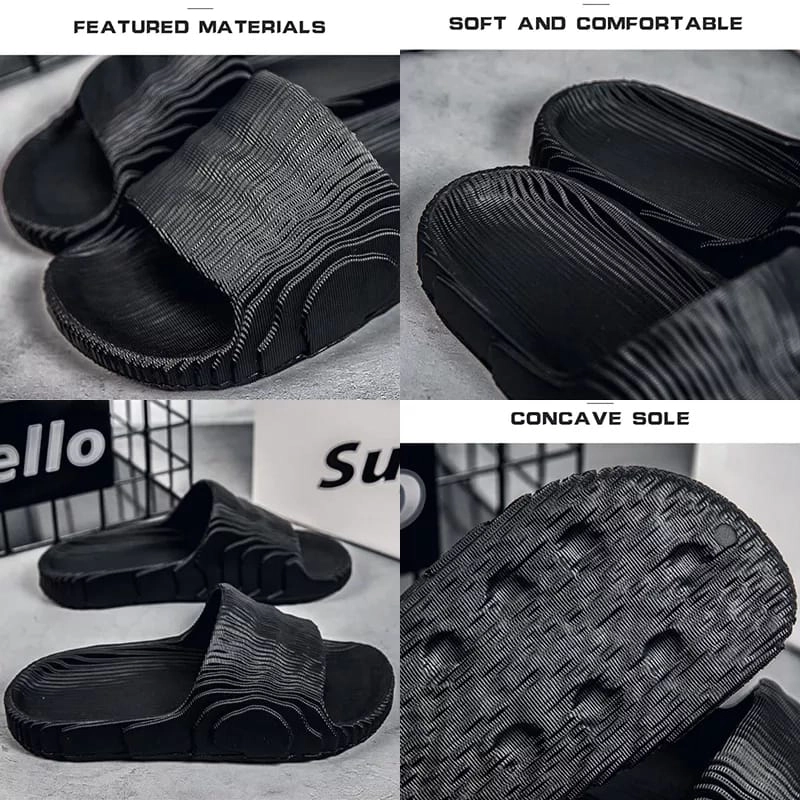 Product image Ranjojo - Sendal Slip On Cowok Eva Sandal Slop Pria Ranjojo BR01 Terbaru Fashionable Empuk Tebal Trendy 39 HITAM