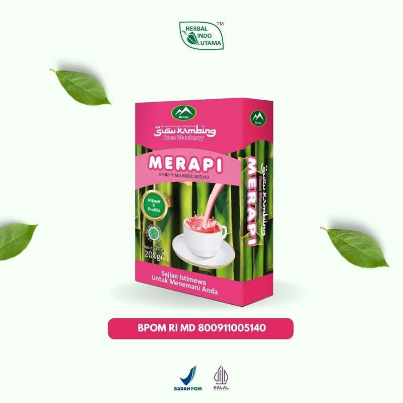 Product image Herbal Indo Utama - SUSU Kambing Etawa Merapi 200 gr Herbal Indo Utama 200 Strawberry