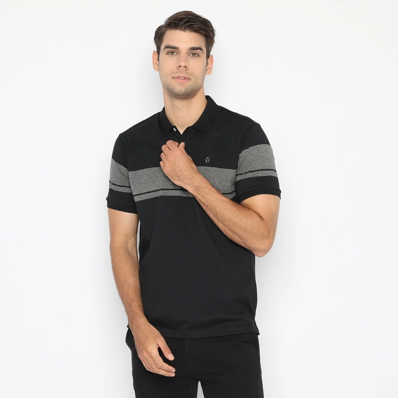 Product image MATSUDA APPAREL - MATSUDA Kaos Polo Shirt Pria Kerah Kainan M (LD 104 CM) BLACK